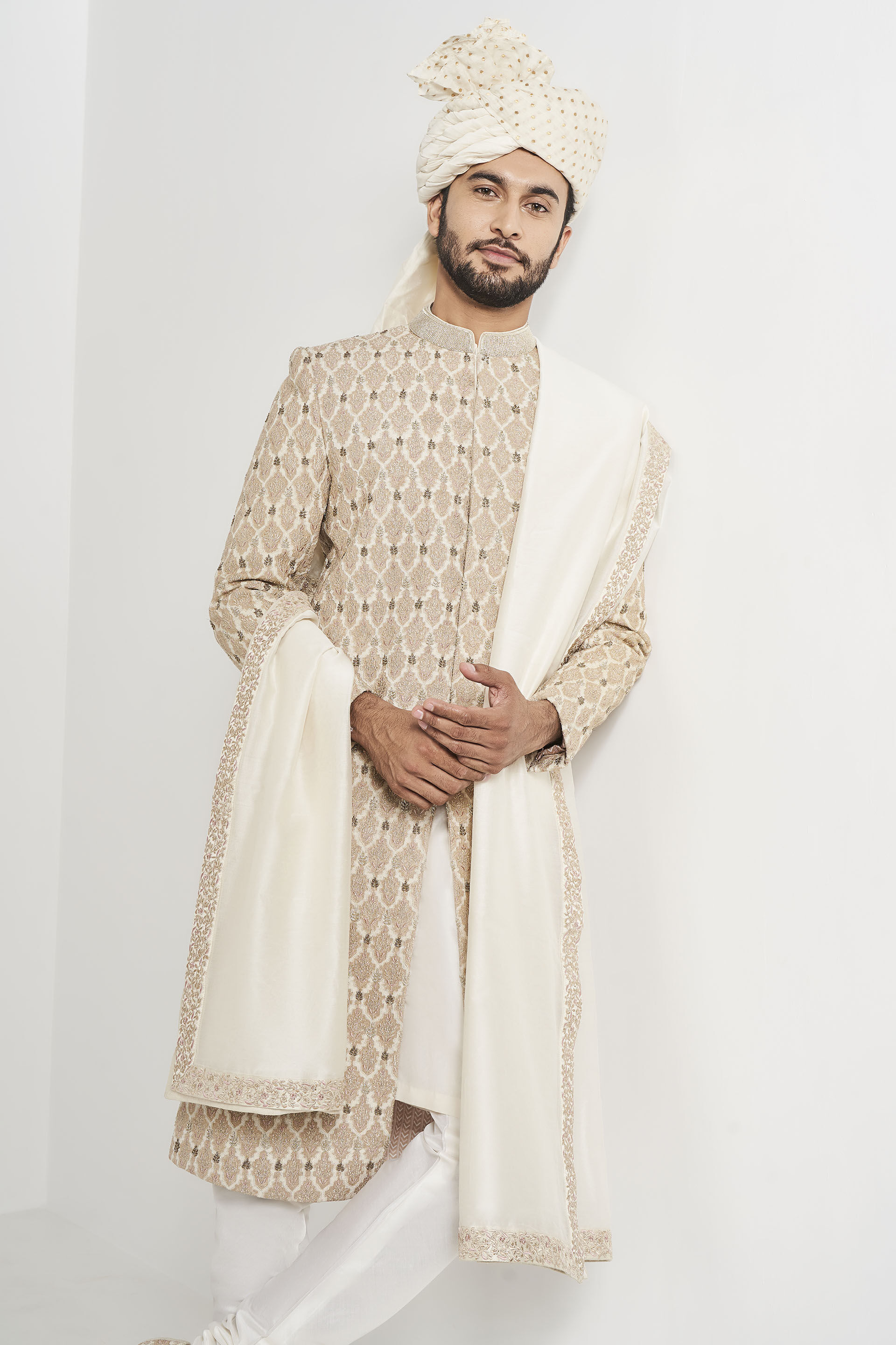 Nirvaan Sherwani - Off White, Off White, image 7